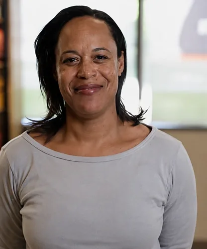 Portrait of Nikkiem Schultz, Pilates instructor